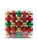Jeco CHD-TA038 50Pk 75Mm Plastic Ornaments -Gold/Red/Green