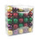 Jeco CHD-TA137 Combo 50Pc 3 Inch Shiny Glitter Square-Festive Blooms Christmas Ornament