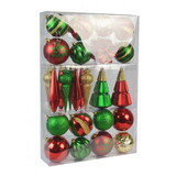 Jeco CHD-TA112 5pc/Case Red Christmas Ornament