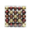 Jeco CHD-TA137 Combo 50Pc 3 Inch Shiny Glitter Square-Festive Blooms Christmas Ornament