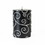 Jeco CPS-001 3 x 4 Inch Black Scroll Pillar Candle