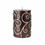 Jeco CPS-005 3 x 4 Inch Brown Scroll Pillar Candle