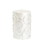 Jeco CPZ-067 3 x 4 Inch White Scroll Pillar Candle