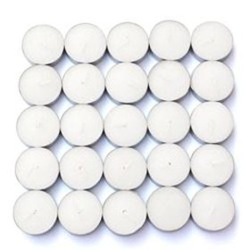 Jeco CTZ-100PW 100pk Unscented White Tealight Candles