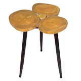 Jeco F-LR008 Triple Ring Wooden Accent Table