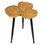 Jeco F-LR008 Triple Ring Wooden Accent Table