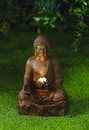 Jeco FCL153 Rustic Buddha Water Fountain with LED Lighting