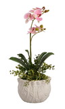 Jeco HD-BT079 Floral arrangement with resin pot