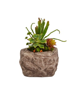 Jeco HD-BT093 Floral arrangement with resin pot