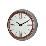 Jeco HD-C010 14.5 Inch Metal Round Wall Clock