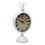 Jeco HD-C021 6.75 Inch White Metal Table Clock