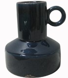 Jeco HD-HADJ008 6 Inch Blue Vase with Single Handle