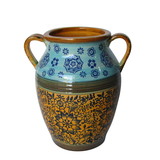 Jeco HD-HADJ045 Blue & Yellow Vase with Handle