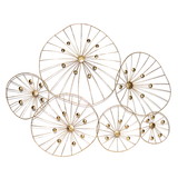 Jeco Gold Metal Flower Wall Decor