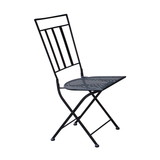 Jeco Ajac Mosaic Fold Chair-Black