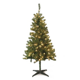 Jeco ST51 5FT Wood Trail Pine Pre Lit Artificial Christmas Tree