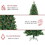 Jeco ST73 7 Feet. Slim Pre-Lit Artificial Christmas Tree With Metal Stand