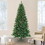 Jeco ST73 7 Feet. Slim Pre-Lit Artificial Christmas Tree With Metal Stand