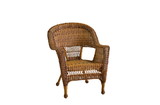 Jeco W00205-C_4 Honey Wicker Chair - Set of 4