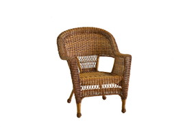 Jeco W00205-C_4 Honey Wicker Chair - Set of 4
