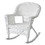 Jeco W00206R-B White Rocker Wicker Chair