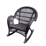 Jeco Santa Maria Espresso Rocker Wicker Chair