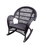 Jeco W00208-R Santa Maria Espresso Rocker Wicker Chair