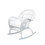 Jeco W00209-R Santa Maria White Rocker Wicker Chair