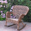 Jeco W00212-R Windsor Honey Resin Wicker Rocker Chair
