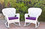 Set of 2 with Purple Cushions