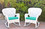 Set of 2 with Turquoise Cushions