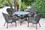 Jeco W00205D-C-G 5pc Honey Wicker Dining Set Without Cushion