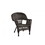 Jeco W00201 Espresso Wicker Chair