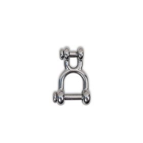 Jensen Swing H173 - Double Clevis Shackle Stainless Steel w/ Anti-Theft Bolts