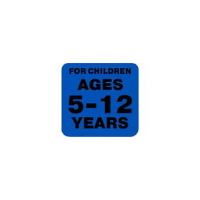 Jensen Swing Label FT - Age Group 5-12 Years Warning Label