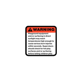 Jensen Swing Label H - Hot Surface Warning Label