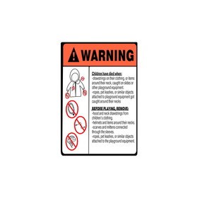 Jensen Swing Label S - Strangulation Warning Label