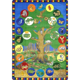 Joy Carpets 1448 Tree of Life Rug