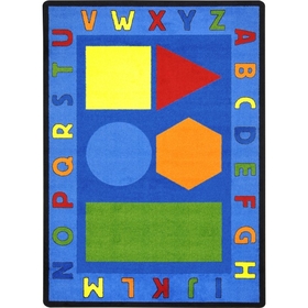 Joy Carpets 1670 Alphabet Shapes Rug