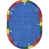Joy Carpets 1674 Alphabet Braid Rug
