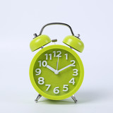 Classic Retro Twin Bell  Analog Alarm Clock, Quiet-sweep,  Simplicity Design, Extra Loud Clock