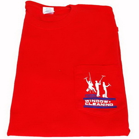 Pro tools 2000L(Red) Red T-Shirt w/ Pocket 3 Dudes Large