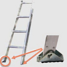 Metallic Ladders WC-6B-P w/shoes Ladder Base 06ft w/Shoes Metallic Ladder Mfg. Corp.