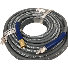 Pro tools 1wire 3/8in-100ft Hose PW 100ft 4000psi Gray with Quick Connects