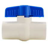 Pro tools Ball Valve PVC 1/2in npt- Ball Valve 1/2in PVC for Softwashing Wands