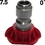 PressurePro 900075Q 7.5  0 deg Red SS Nozzle Tip