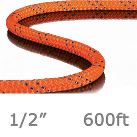 New England Ropes 3305-16-00600 Rope KMIII 1/2in 600 Ft Orange