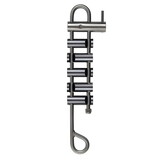 Pigeon Mountaion Rappel Rack - SS Tie Off Bar, 2 SS bar with Groove and 3 SS No Groove Bars
