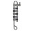 Pigeon Mountaion Rappel Rack - SS Tie Off Bar, 2 SS bar with Groove and 3 SS No Groove Bars