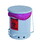 Justrite 05930 10 Gallon Steel Biohazard Waste Can, Foot-Operated Self-Closing, White - 05930